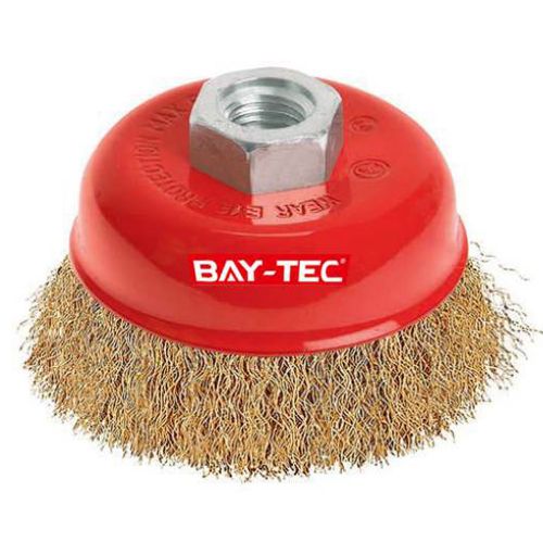 Bay-Tec Saçaklı Çanak Tel Fırça 85Mm