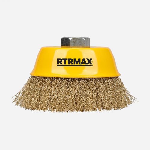 Rtrmax Saçaklı Çanak Tel Fırça 100Mm
