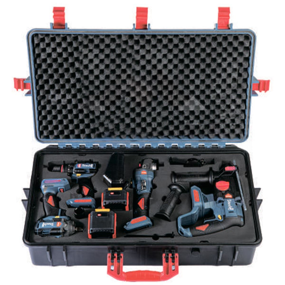 ste  STECHEND SXS403 ŞARJLI SET – Komple Çok Fonksiyonlu Şarjlı Alet Seti.